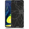 Pouzdro a kryt na mobilní telefon Samsung Pouzdro ACOVER Samsung Galaxy A80 A805F s motivem Line Flower I