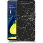 Pouzdro ACOVER Samsung Galaxy A80 A805F s motivem Line Flower I – Zboží Mobilmania