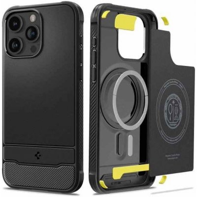 Spigen Rugged Armor MagSafe iPhone 15 PRO Matte černé – Zboží Mobilmania
