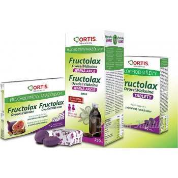 Ortis Fructolax Ovoce&Vláknina sirup pro děti 250 ml