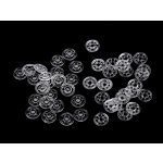 Plastové patentky / stiskací knoflíky transparentní Ø7 mm Varianta: transparent, Balení: 100 pár – Hledejceny.cz