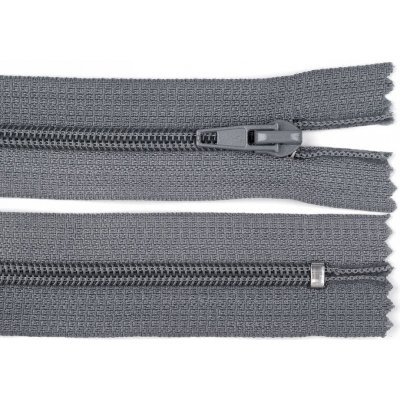 Spirálový zip No 5 délka 18 cm POL, malé, 319 šedá ocelová – Hledejceny.cz