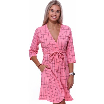 Lehký dámský župan 1G0589 růžová – Zbozi.Blesk.cz