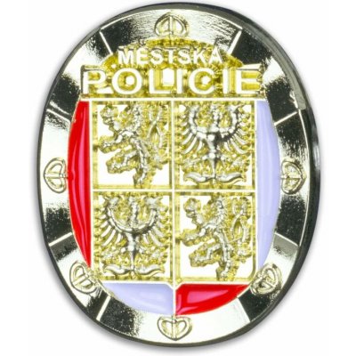 Odznak (pins) Městská policie 1,6 cm - zlatý – Sleviste.cz