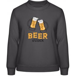 AWDis Sweat mikina Design Čas na Pivo Bouřková šedá