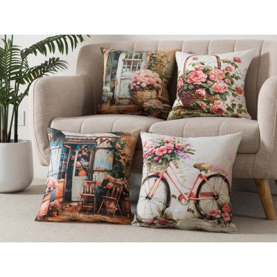 Xpose VENKOV digitální tisk 4 ks Bavlna 43 x 43 cm – Zboží Dáma