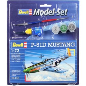 Revell model set plane 64148 P 51D Mustang 1:72