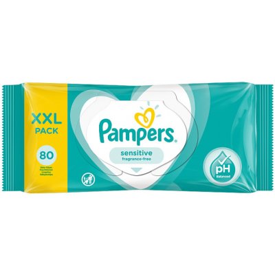 Pampers Sensitive dětské čisticí ubrousky 4 x 80 ks – Hledejceny.cz