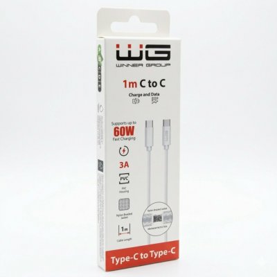 Winner WINTYCTYC1MWH datový USB-C, 3A, 1m, bílý – Zbozi.Blesk.cz
