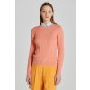 Dámský svetr a pulovr Gant svetr STRETCH COTTON CABLE C-NECK růžová