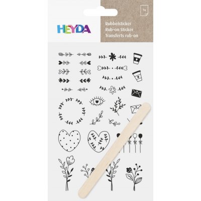 HEYDA Propisoty 10 x 19 cm ornamenty černé – Hledejceny.cz