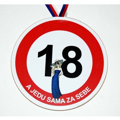 Jirka Medaile k 18. narozeninám pro ženu originální dárek k plnoletosti – Zboží Dáma