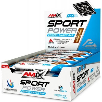 AMIX Sport Power Energy Snack Bar 20 x 45 g – Zboží Dáma