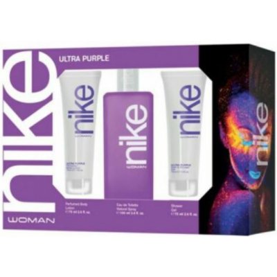 Nike Ultra Purple Woman EDT 100 ml + sprchový gel 75 ml + tělové mléko 75 ml dárková sada – Zbozi.Blesk.cz