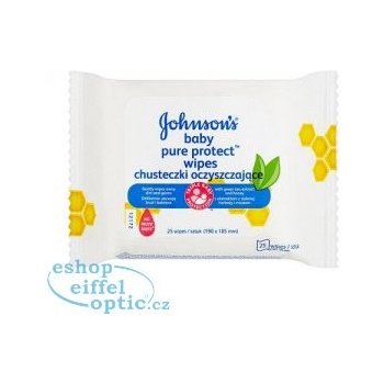 Johnson's Baby Wipes Pure Protect 25 ks