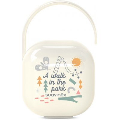 Suavinex krabička na dudlík Walk krémová – Zboží Dáma