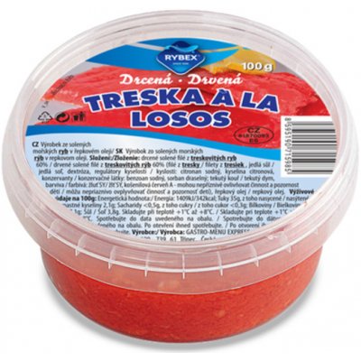Rybex drcená treska ala losos 100 g – Zboží Dáma