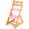Dětský stoleček s židličkou Hajdalánek rostoucí židle Alma buk růžová