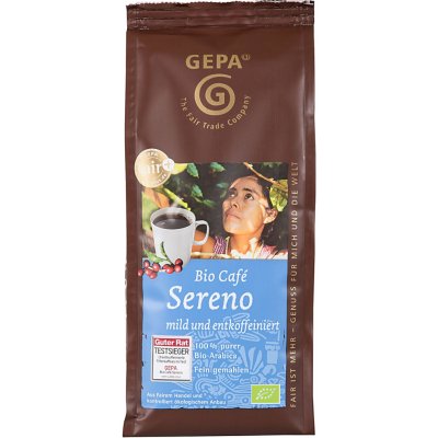 Gepa mletá bez kofeinu Fairtrade BIO Sereno 100% Arabica 250 g – Hledejceny.cz