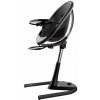 Jídelní židlička Mima moon 2g chrom černá