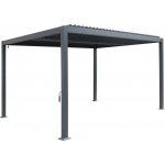 Hespéride Pergola Evonis, hliník/ocel, Gris Graphite, 4 x 3 m – Zboží Mobilmania