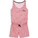 Sun City Dámský letní overal MICKEY MOUSE s proužky červený Červená – Zboží Dáma