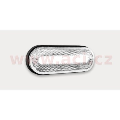 poziční světlo LED oválné bílé (126x51 mm) s reflektorem, s držákem vzadu – Hledejceny.cz