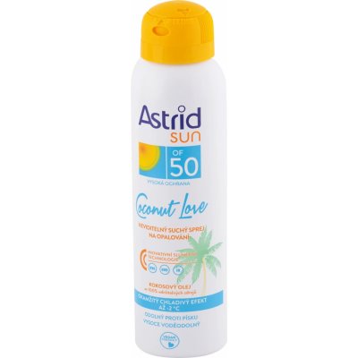 Astrid Sun Coconut Love SPF50 neviditelný suchý spray na opalování 150 ml