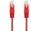 síťový kabel C-Tech CB-PP5-05R patch, Cat5e, UTP, 0,5m, červený