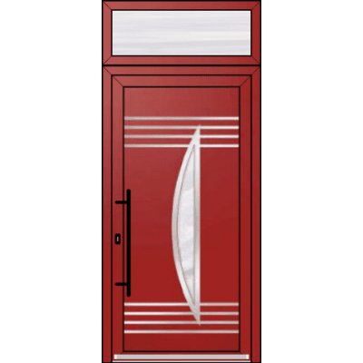 OknaDvereNaMiru.cz Vchodové dveře INOX 2014 + Nadsvětlík 90 x 230 cm – Zboží Mobilmania