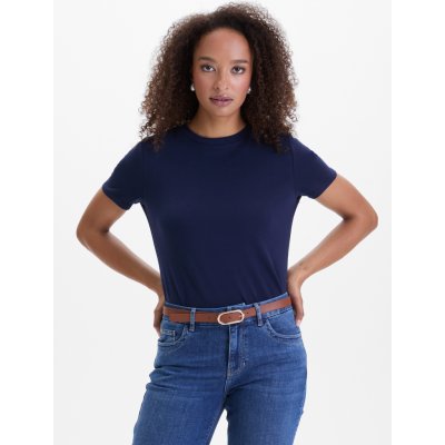 Orsay dámské tričko s krátkým rukávem tmavě modré – Zbozi.Blesk.cz