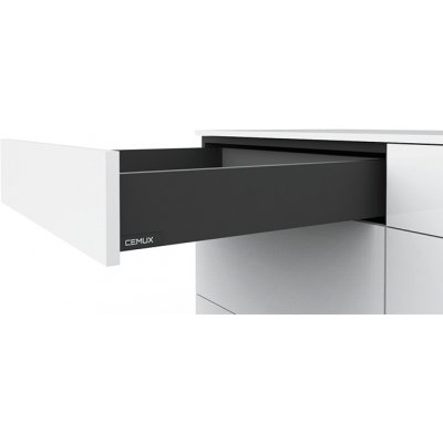 Cemux H Box SLIM zásuvka antracit H84/550 mm – Zboží Dáma