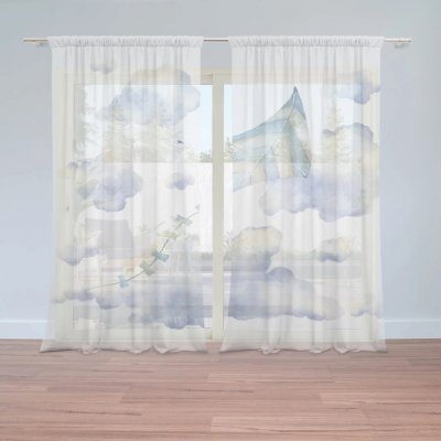 Sablio Záclony Bezstarostný den: 2ks 150x250cm – Zboží Mobilmania