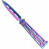 Nůž pro bojové sporty Steel Claw Knives motýlek SCK Spear purple