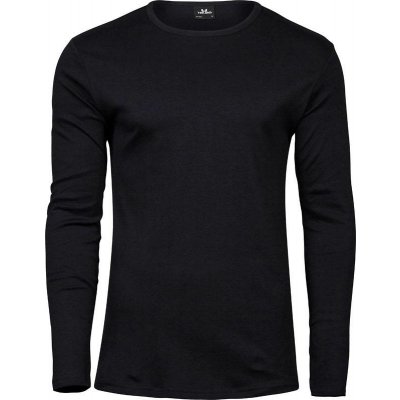 Tee Jays 530 pánské tričko Interlock s dl. rukávem černá
