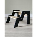 YokoTower dětské montessori schůdky stupínek černá lakovaná – Zboží Dáma