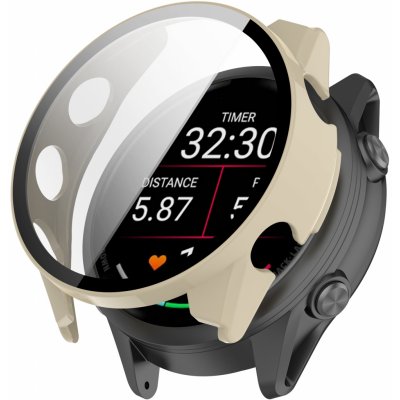 VSECHNONAMOBIL 114713 PC FULL COVER Plastový kryt se sklem pro Garmin Forerunner 570 42mm IVORY WHITE – Zboží Živě