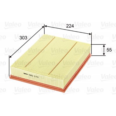 Vzduchový filtr VALEO 585273 – Hledejceny.cz