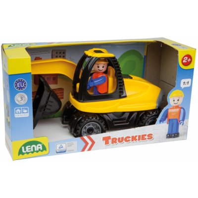 Lena Truckies bagr 25 cm set baby auto + panáček 01621 plast – Zbozi.Blesk.cz