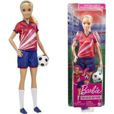 Barbie Fotbalová blond culík barevné # 9 U – Zboží Mobilmania
