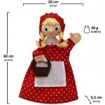 Moravská ústředna Brno Karkulka s copy 30 cm maňásek – Zboží Dáma