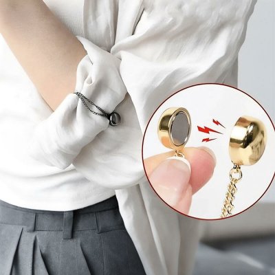 Magnetická spona na zkrácení nohavic s řetízkem - stříbrná – Hledejceny.cz