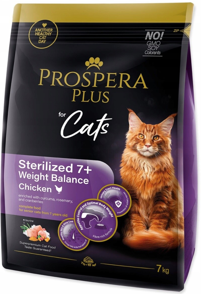 Prospera krmivo pro kočky 7+ sterilizované kuře 7 kg