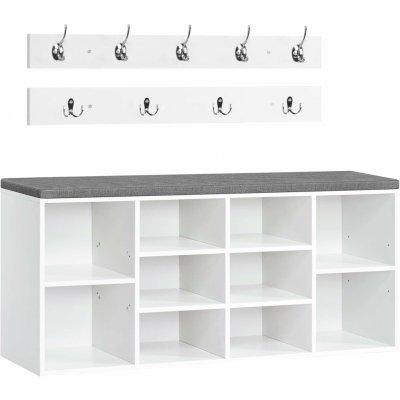 Vasagle Jungo 104 cm bílý/šedý – Hledejceny.cz