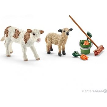 Schleich 41422 Péče o stáj tele a ovečka