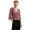 Dámská Trička DESIGUAL 24SWBW17 2000 BLUS_ZOÉ 2000 BLACK