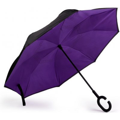 Obrácený deštník dvouvrstvý 11 fialová purpura – Hledejceny.cz