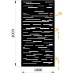 Kovoinox Plech vzor 8311, 1000 x 2000 x 2 mm, bez úpravy – Sleviste.cz