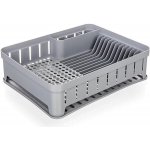 BANQUET Odkapávač na nádobí myKITCHEN Color 40 × 31 × 12 cm, plastový, šedá silver – Zbozi.Blesk.cz