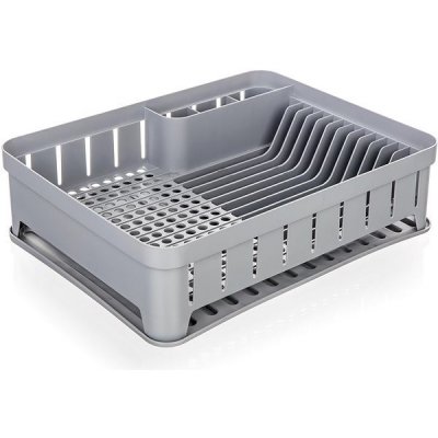 BANQUET Odkapávač na nádobí myKITCHEN Color 40 × 31 × 12 cm, plastový, šedá silver – Zbozi.Blesk.cz